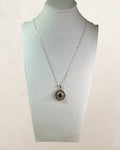Sterling Silver Lab Grown Alexandrite Pendant Necklace