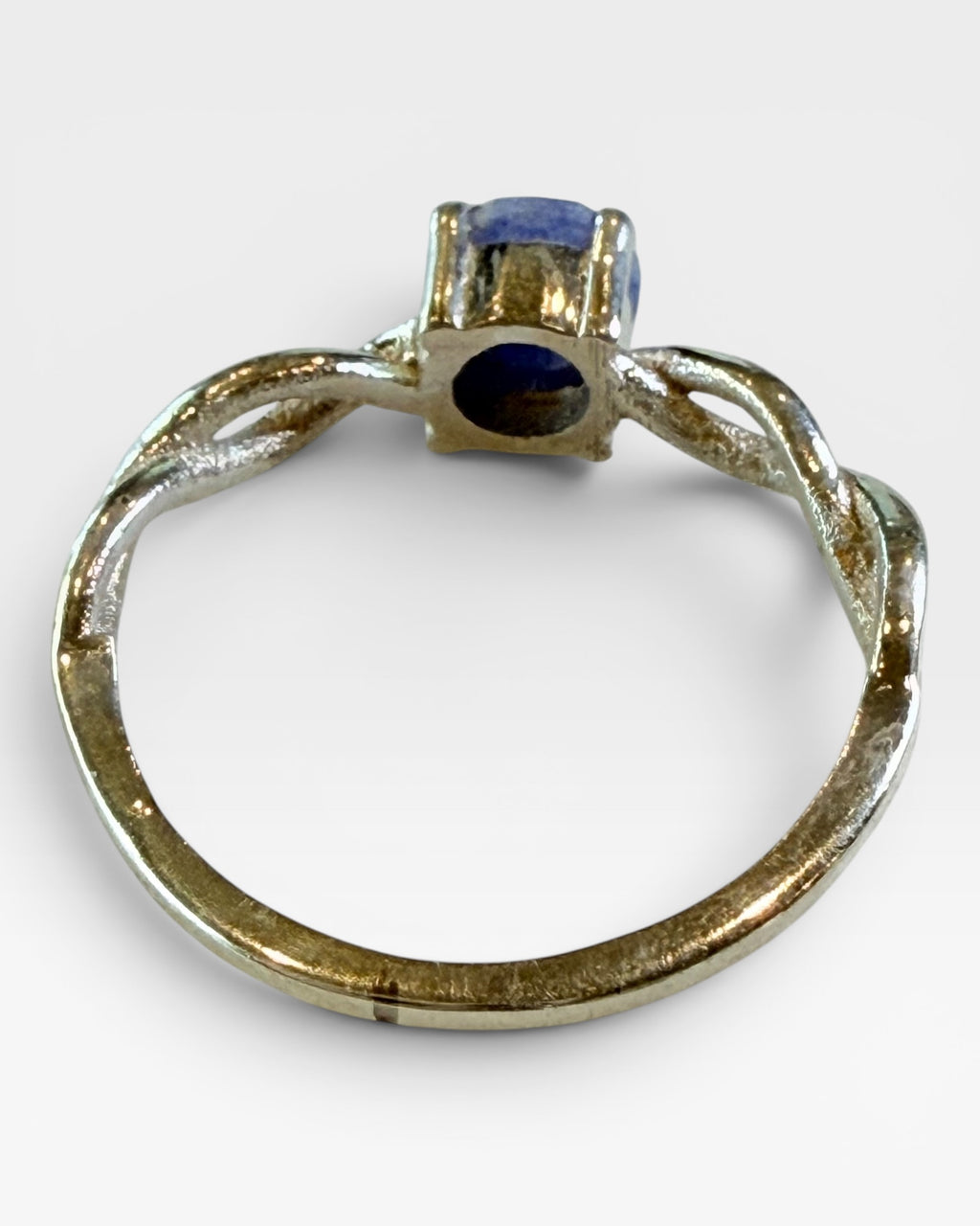Sterling Silver Sapphire Gemstone wasRing