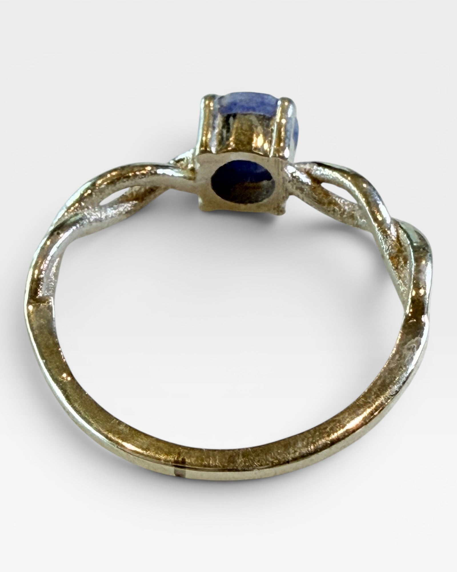 Sterling Silver Sapphire Gemstone wasRing