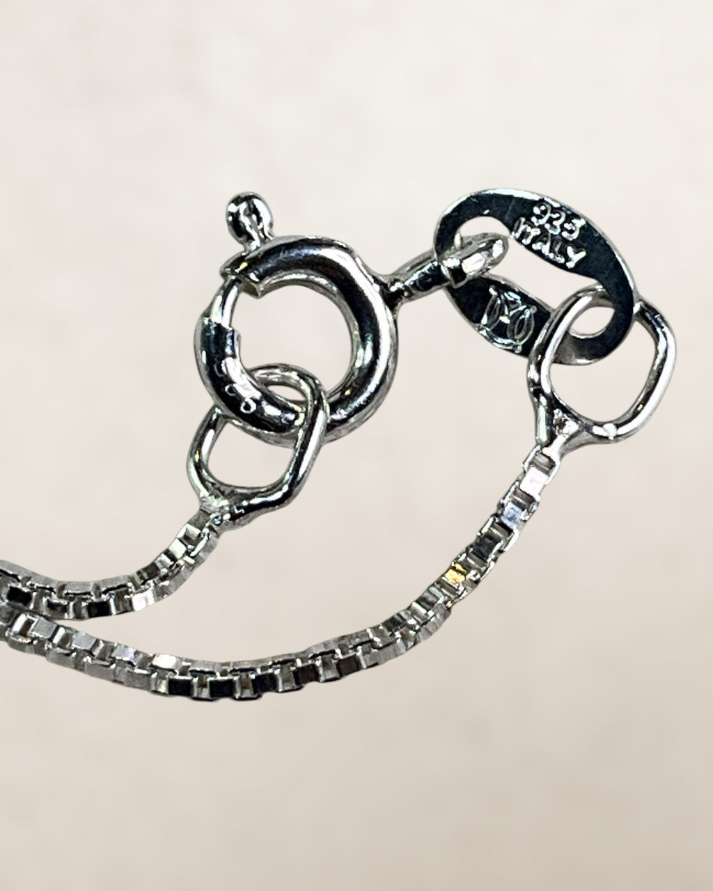 Sterling Silver Real Round-Cut Diamond Twisted Infinity Slide Pendant Necklace