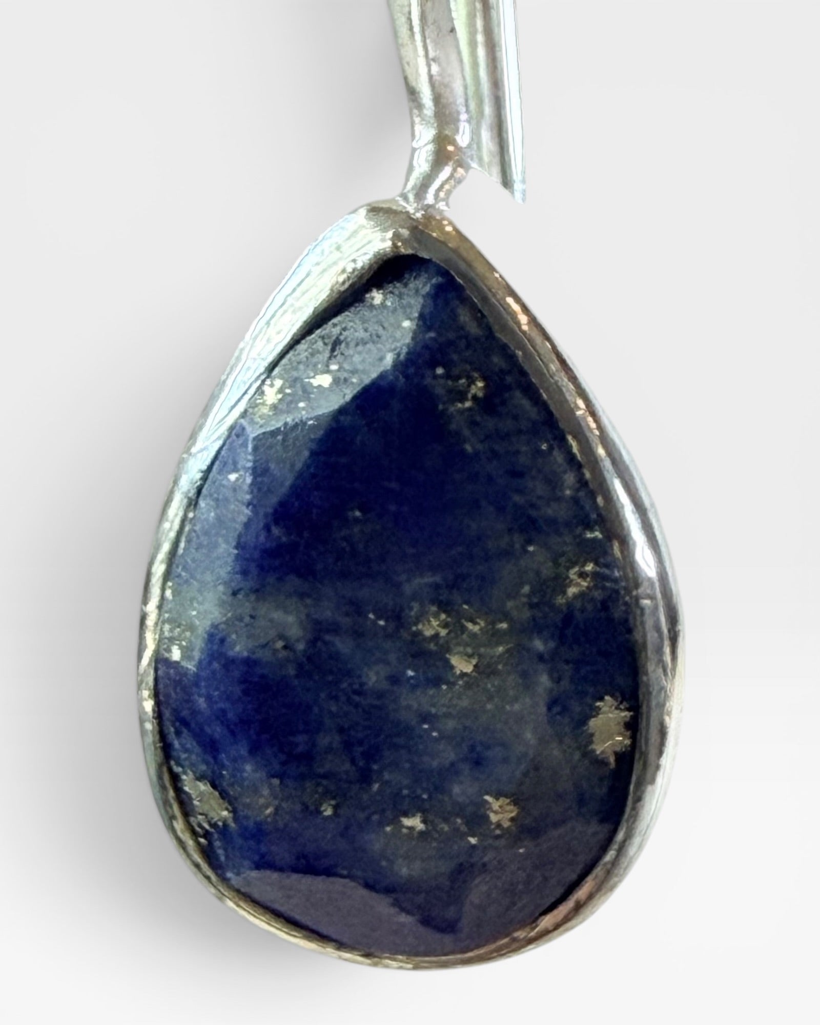Sterling Silver Faceted Lapis Dangle Earrings