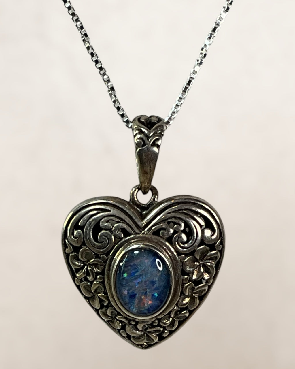 Australian Opal Pendant Necklace