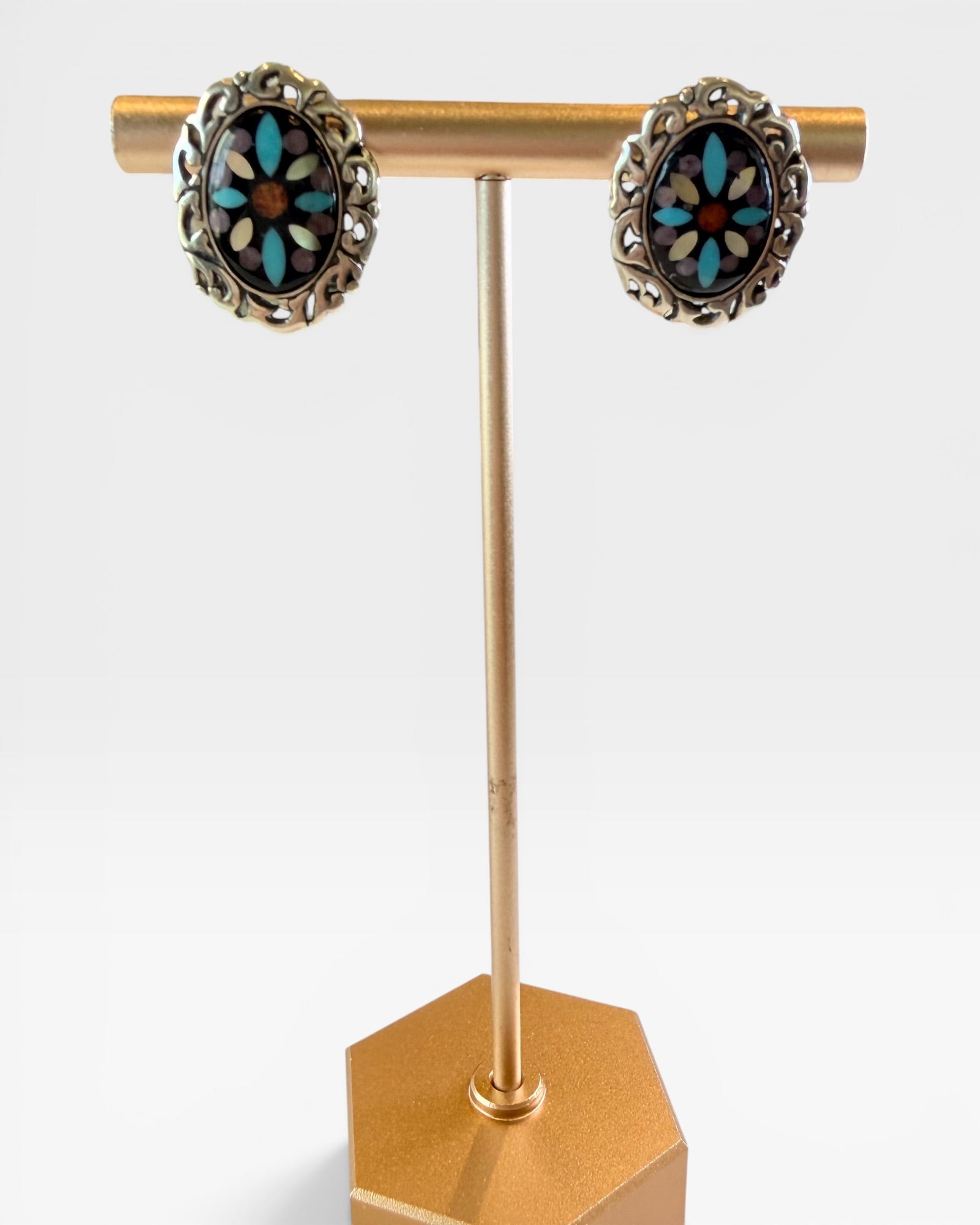 Carolyn Pollack Stud Earrings - Estate Sale ( Great Condition)