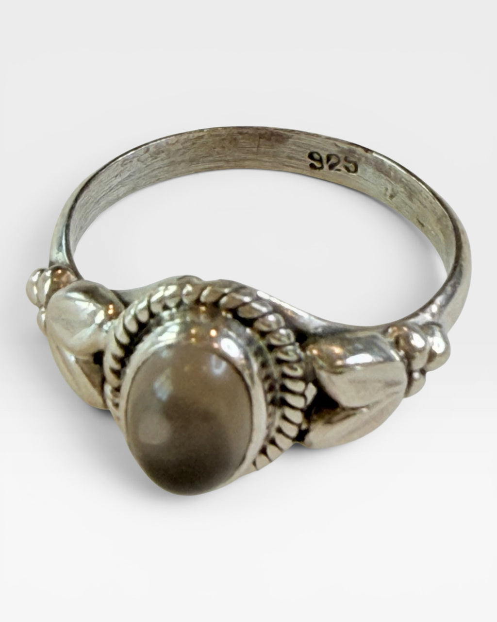 Sterling Silver Smoky Quartz Gemstone Ring