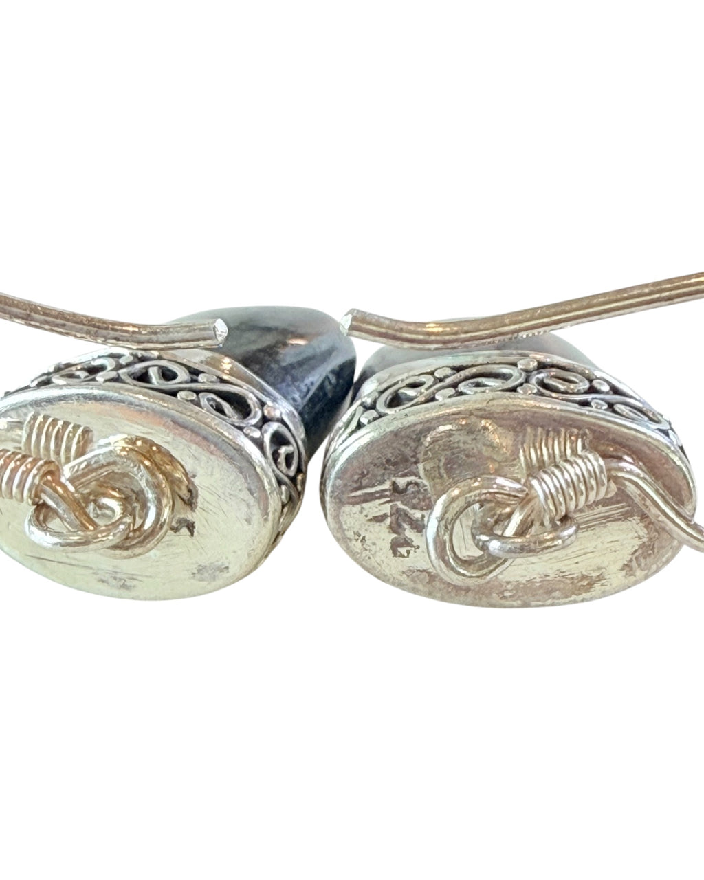 Natural Bali Sugilite Dangle Earrings
