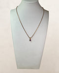Ross Simmons Amethyst Pedant on a Gold Over Sterling Silver 18”  Popcorn Chain - Estate Sale (Great Condition)