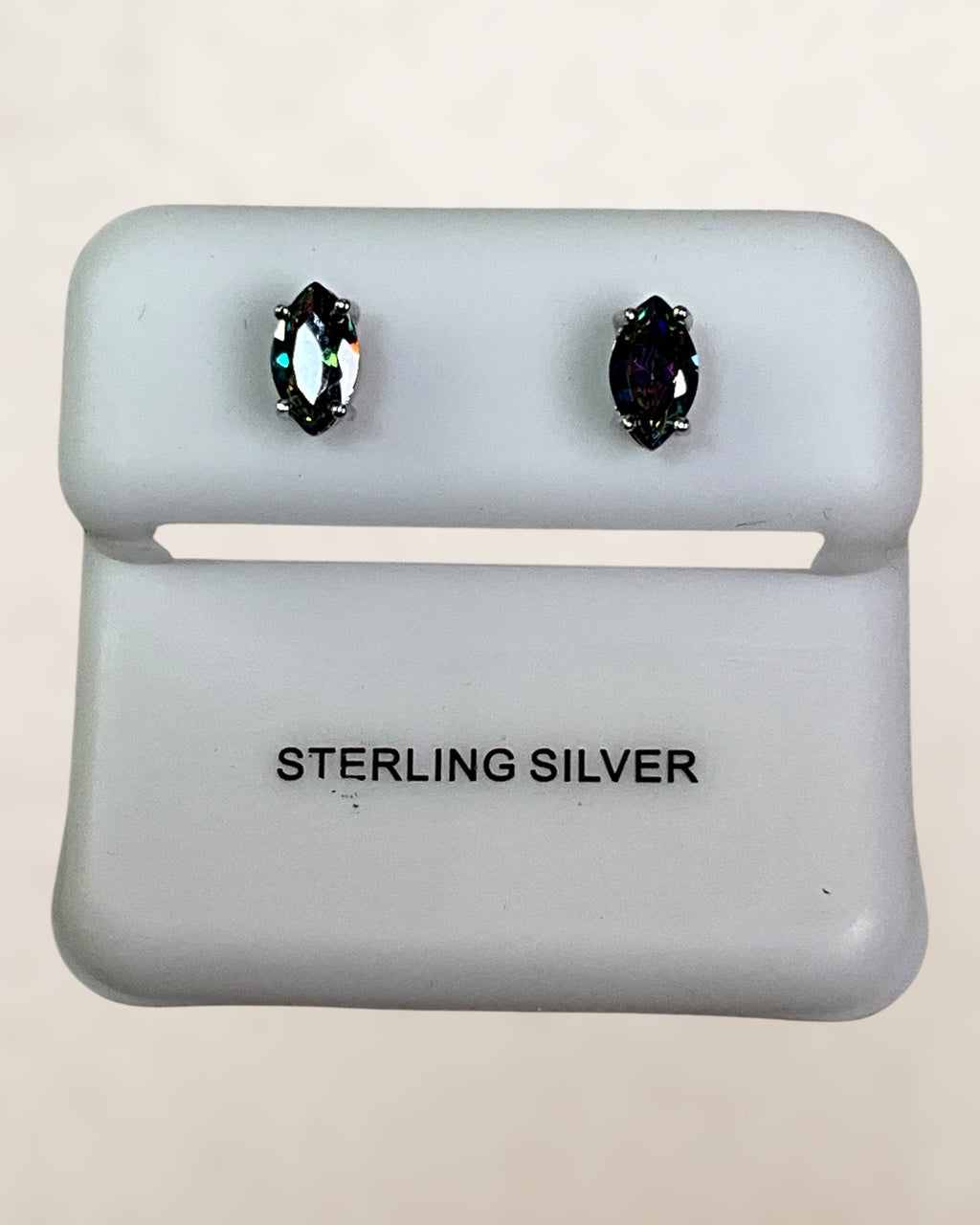 Sterling Silver Stud Pushback Earrings Assorted Styles & Gemstones