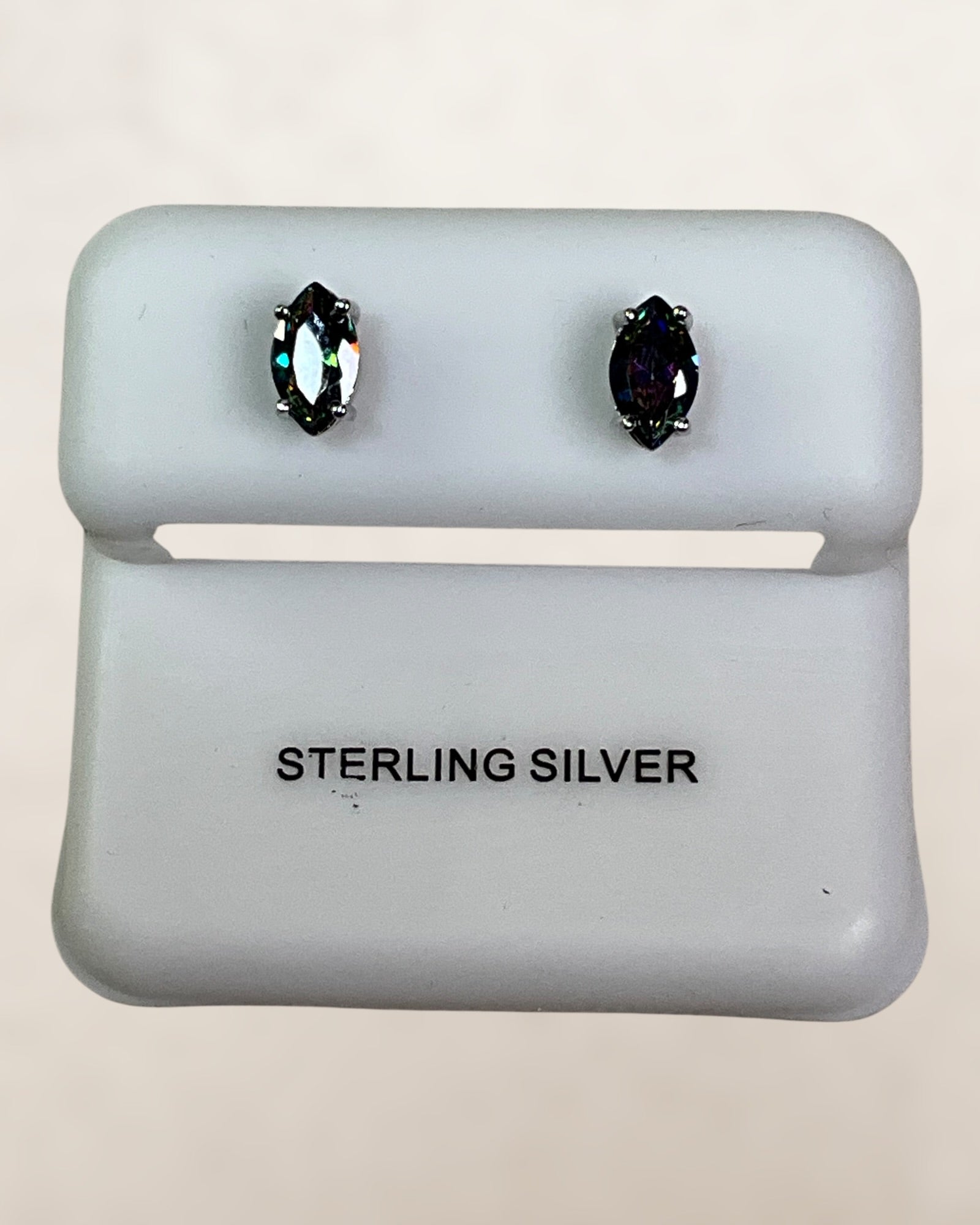 Sterling Silver Stud Pushback Earrings Assorted Styles & Gemstones