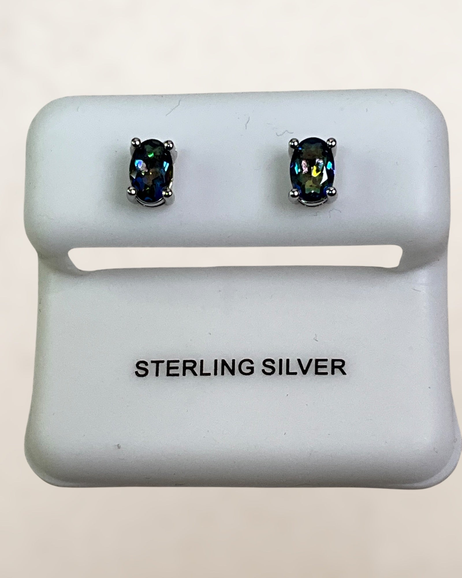 Sterling Silver Stud Pushback Earrings Assorted Styles & Gemstones