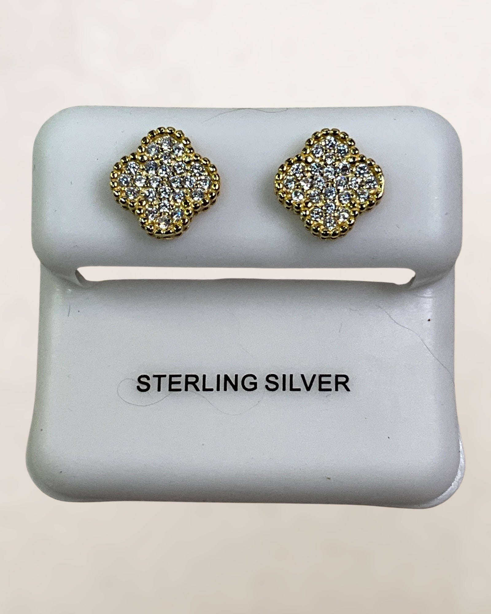 Sterling Silver Stud Pushback Earrings Assorted Styles & Gemstones
