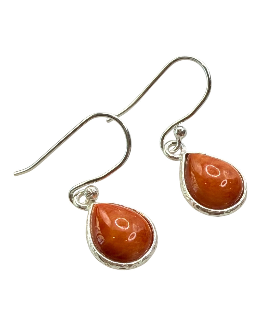 Spiny Oyster Sterling Silver Dangle Earrings