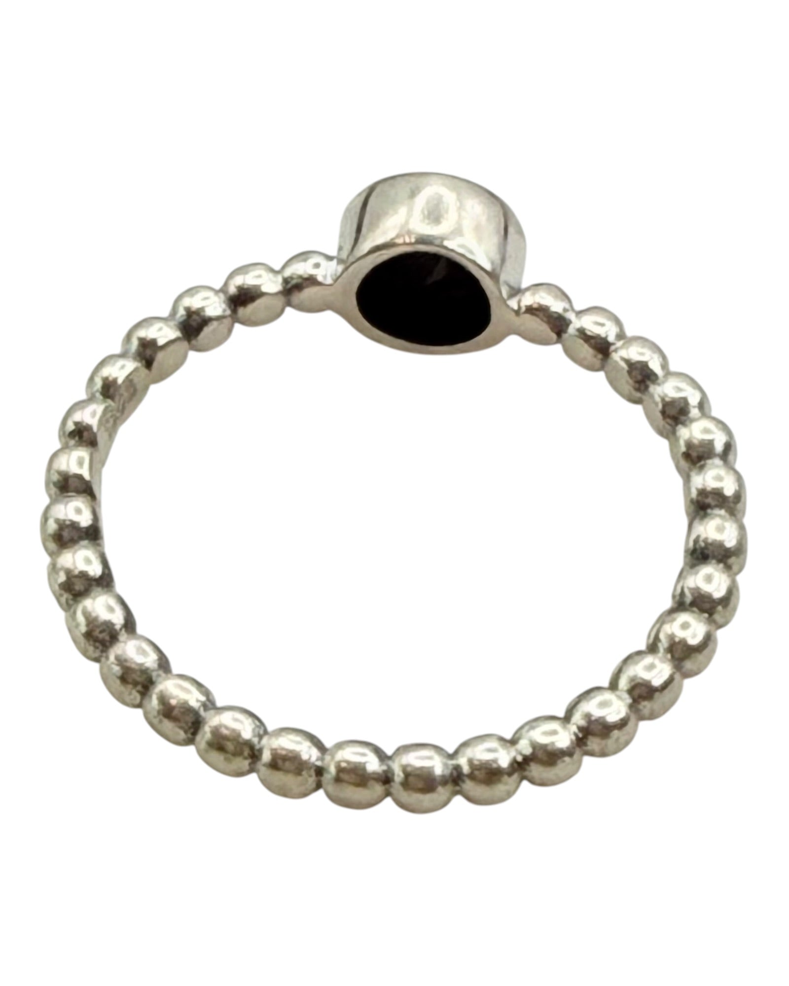 Sterling Silver Black Onyx Gemstone Ring
