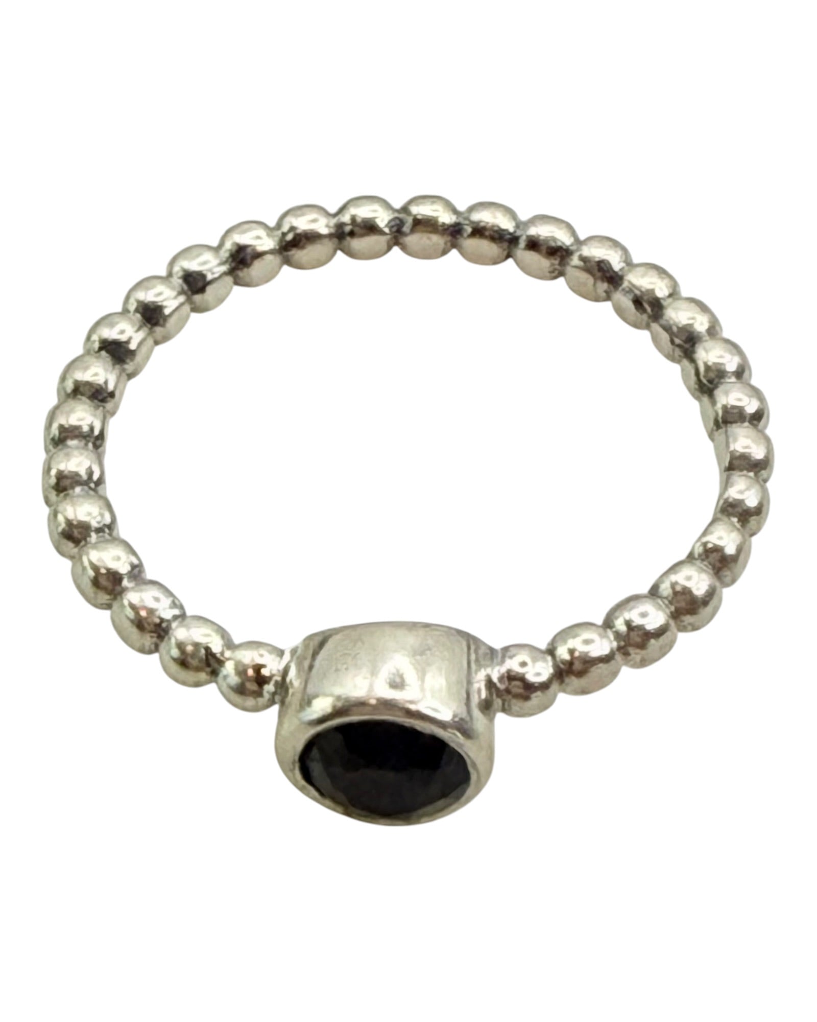 Sterling Silver Black Onyx Gemstone Ring