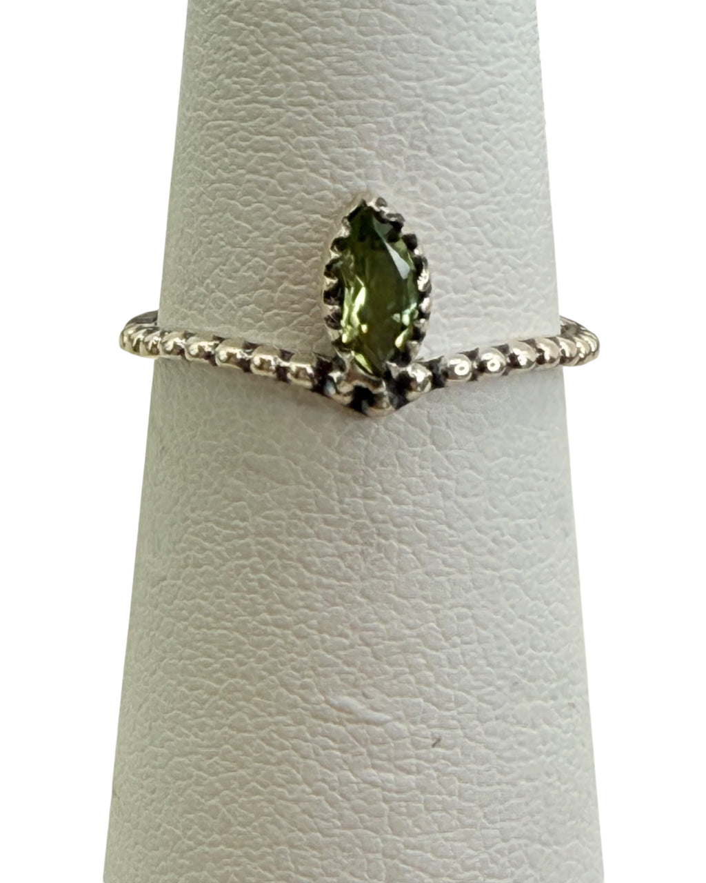 Sterling Silver Peridot Gemstone Ring