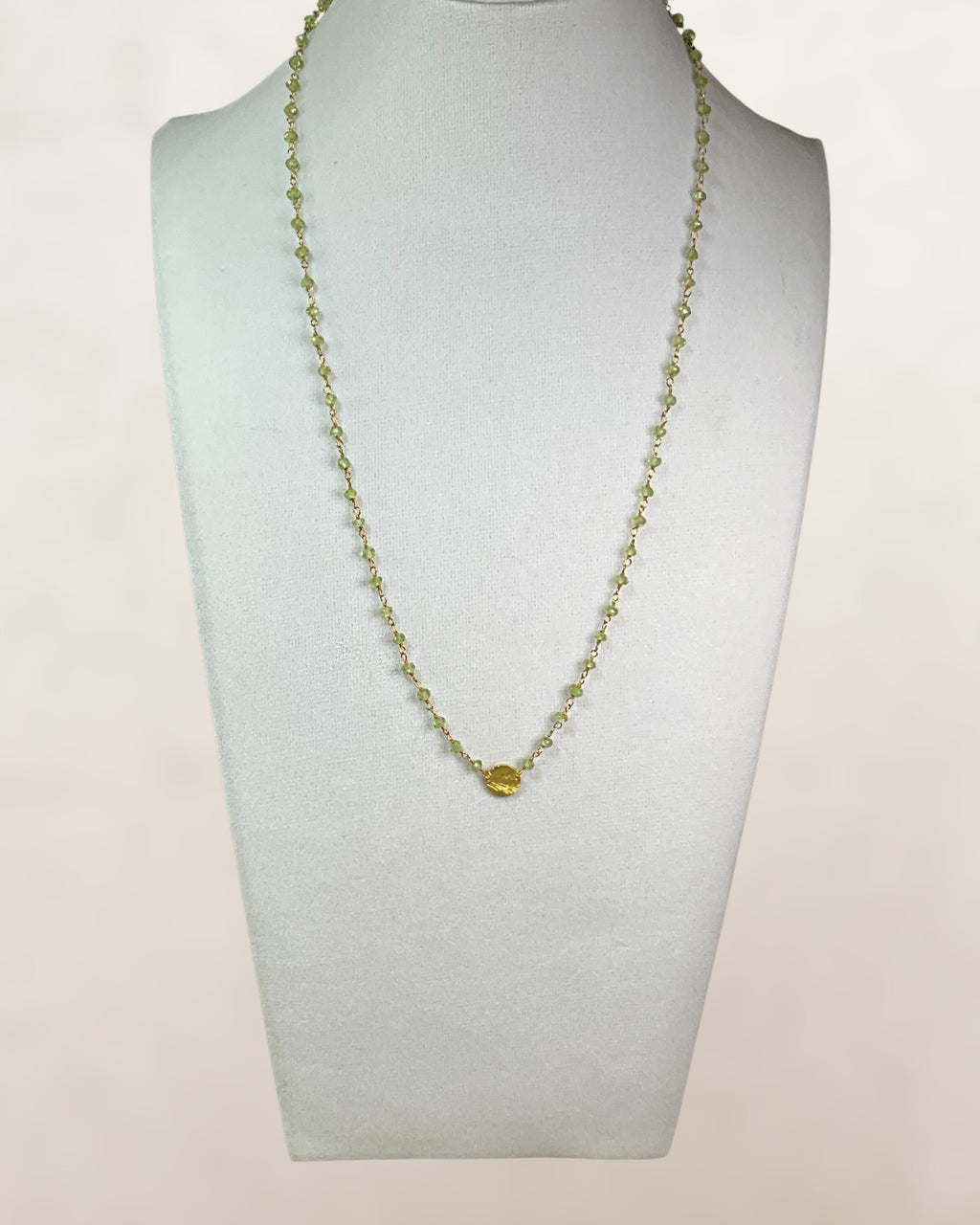 18k Gold Over Sterling Silver Peridot Necklace