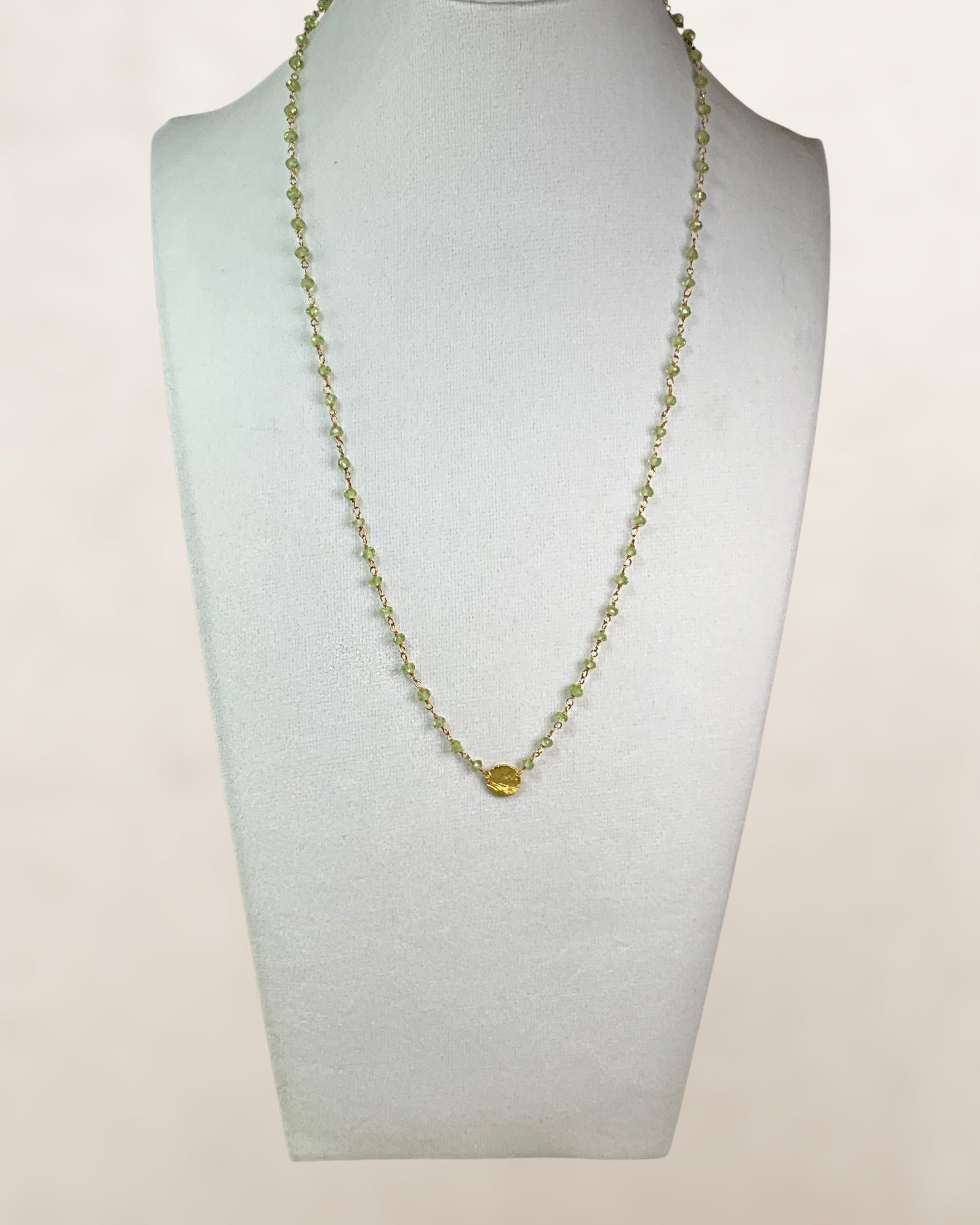 18k Gold Over Sterling Silver Peridot Necklace
