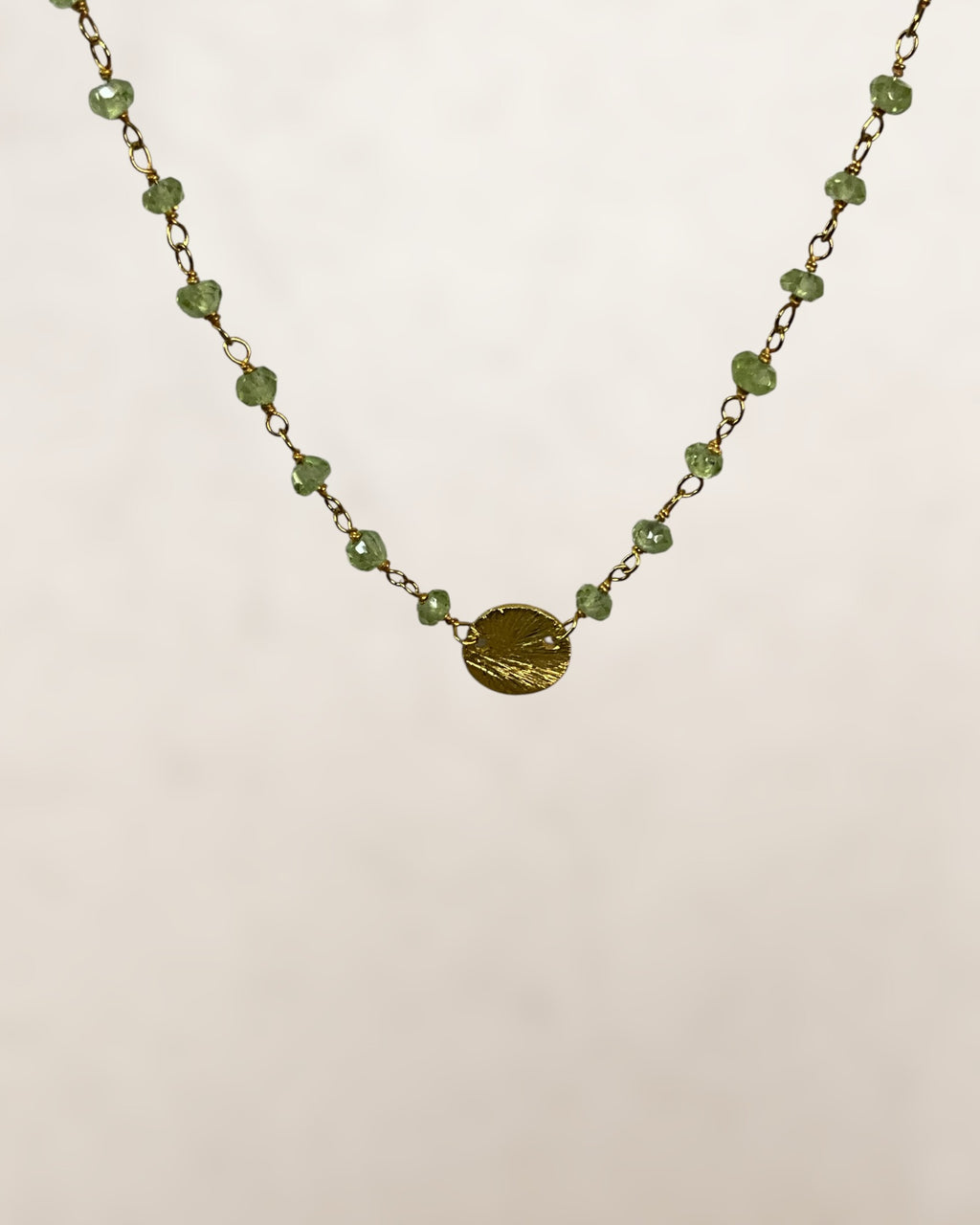 18k Gold Over Sterling Silver Peridot Necklace