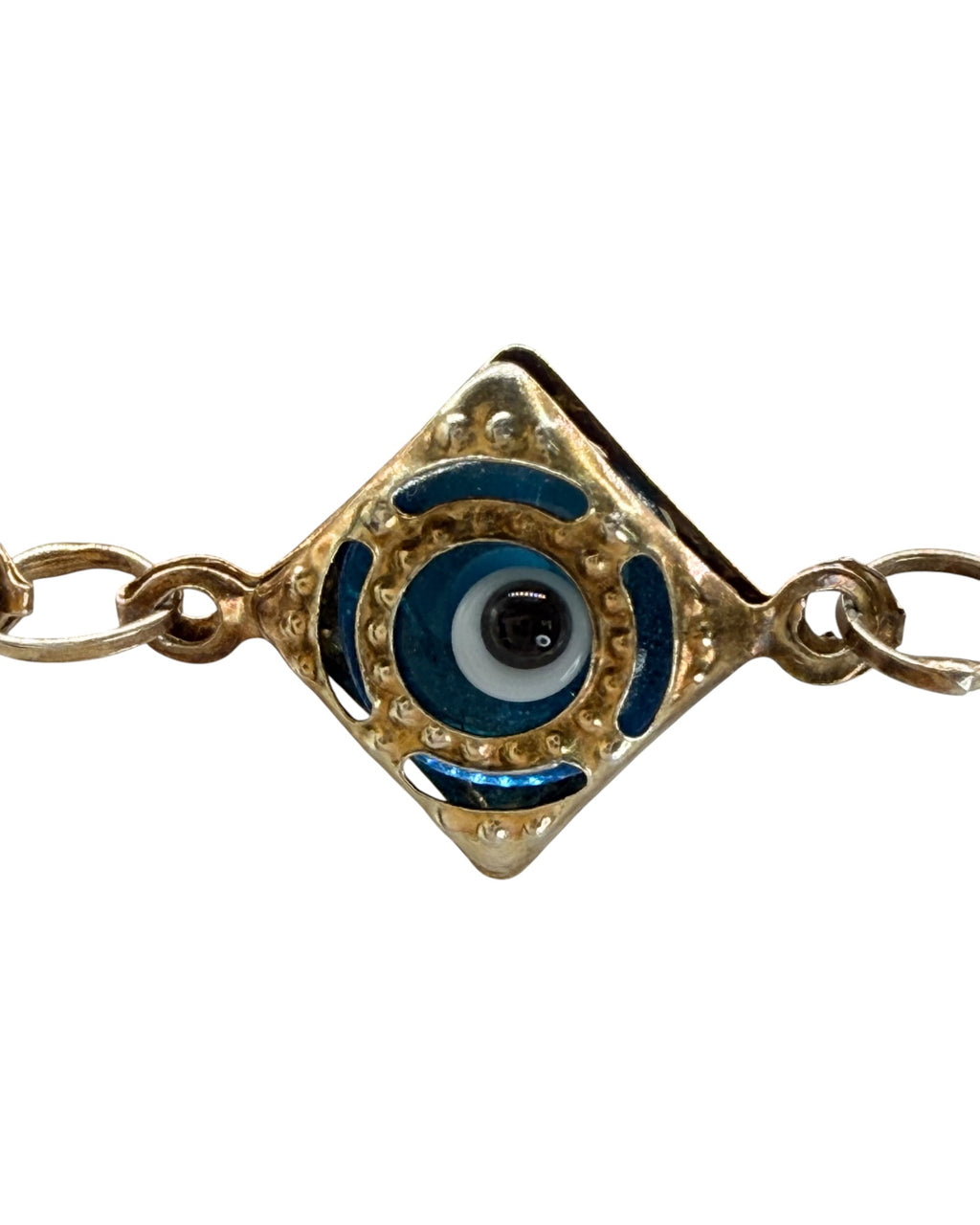 Gold Over Sterling Silver Evil Eye Bracelet