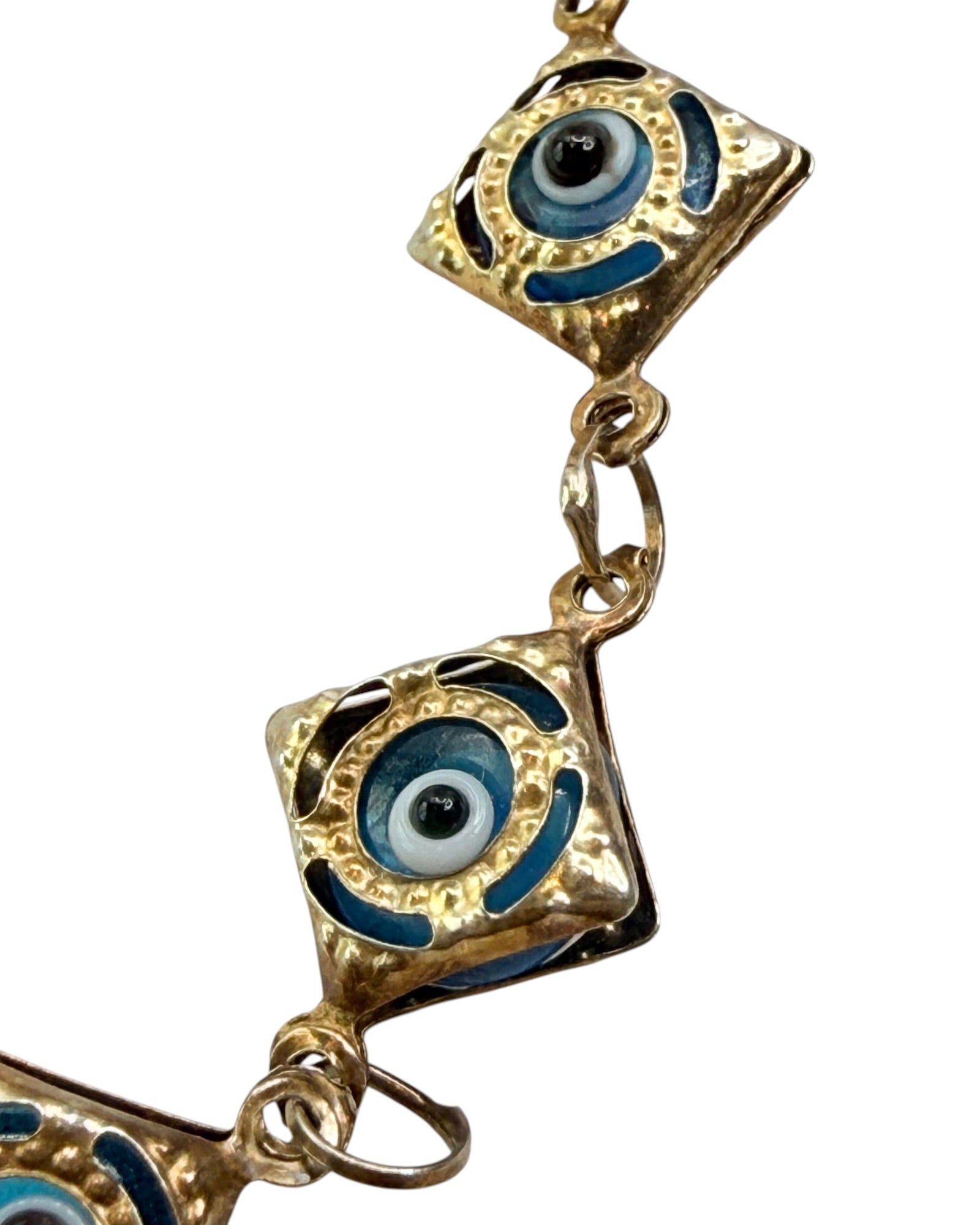 Gold Over Sterling Silver Evil Eye Bracelet