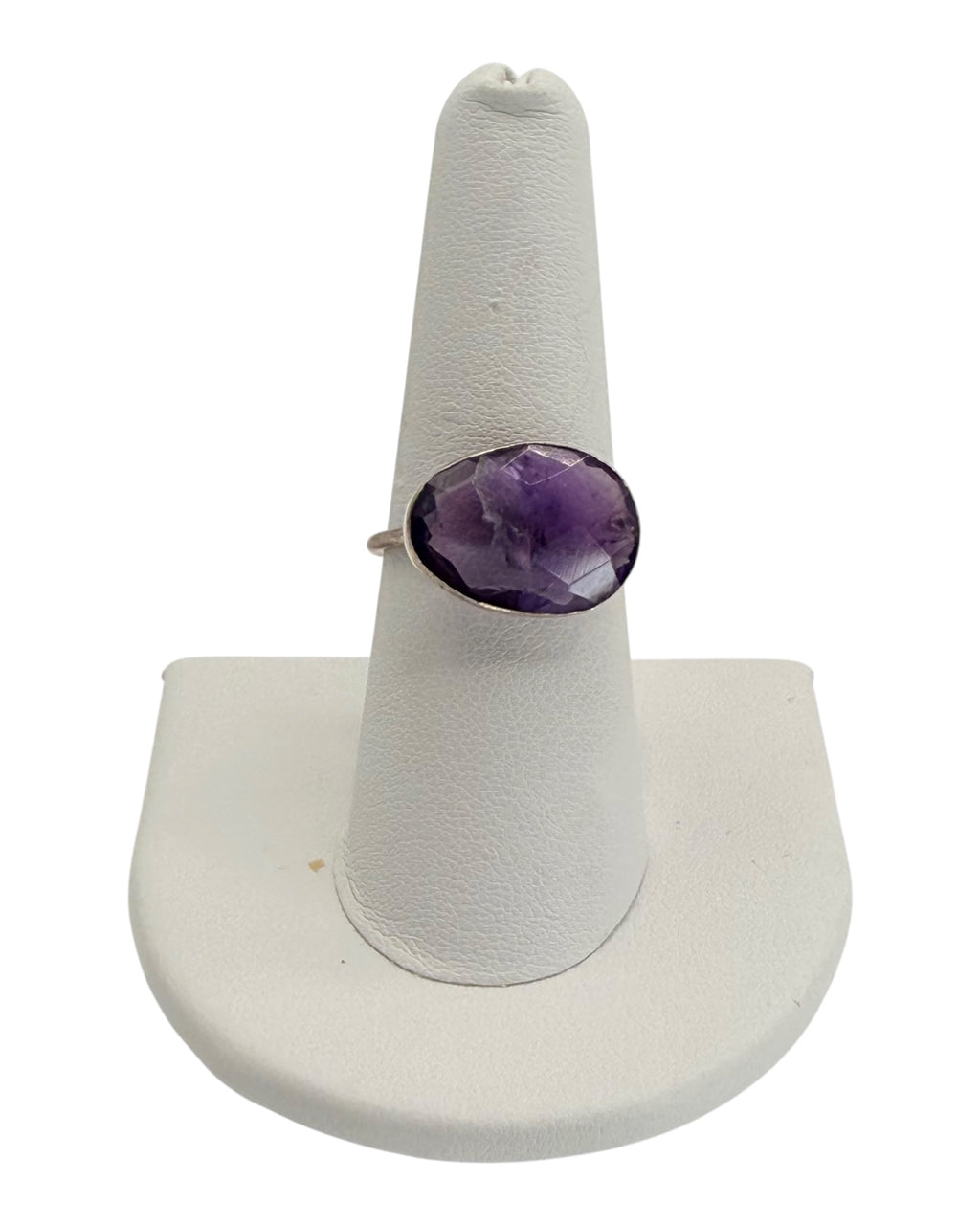 Sterling Silver Amethyst Gemstone Ring