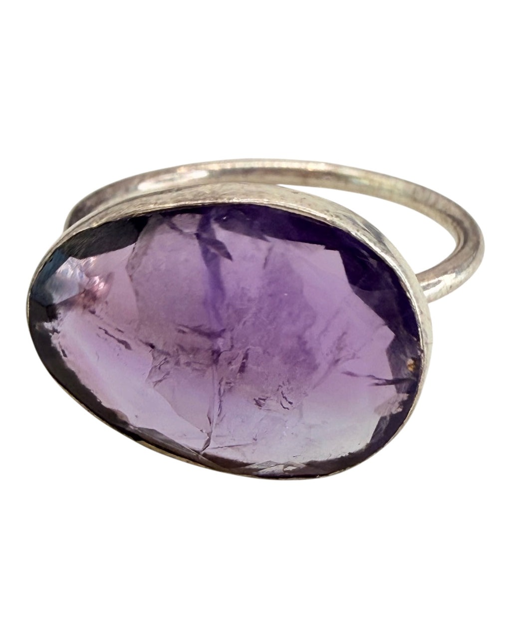 Sterling Silver Amethyst Gemstone Ring