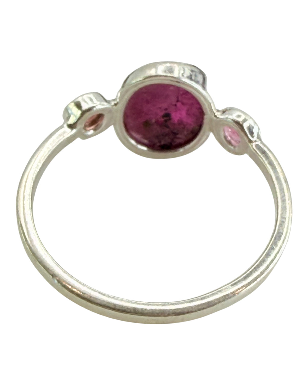 Sterling Silver Natural Ruby & Garnet Gemstone Ring