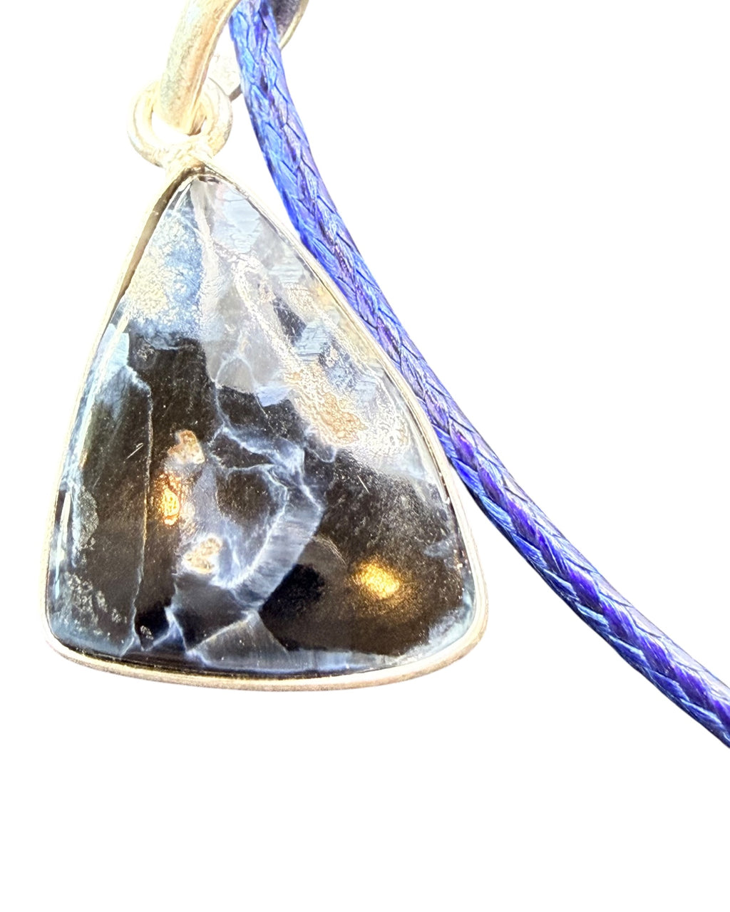 Sterling Silver Pietersite Pendant Necklace