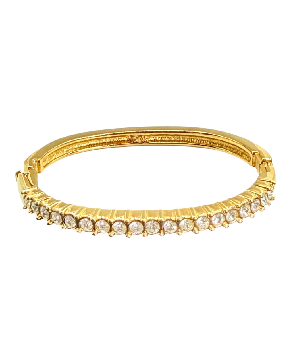 Swarovski Bangle Bracelet Gold Tone - Estate Sale (Great Condition)