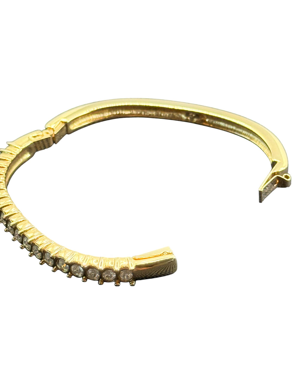 Swarovski Bangle Bracelet Gold Tone - Estate Sale (Great Condition)