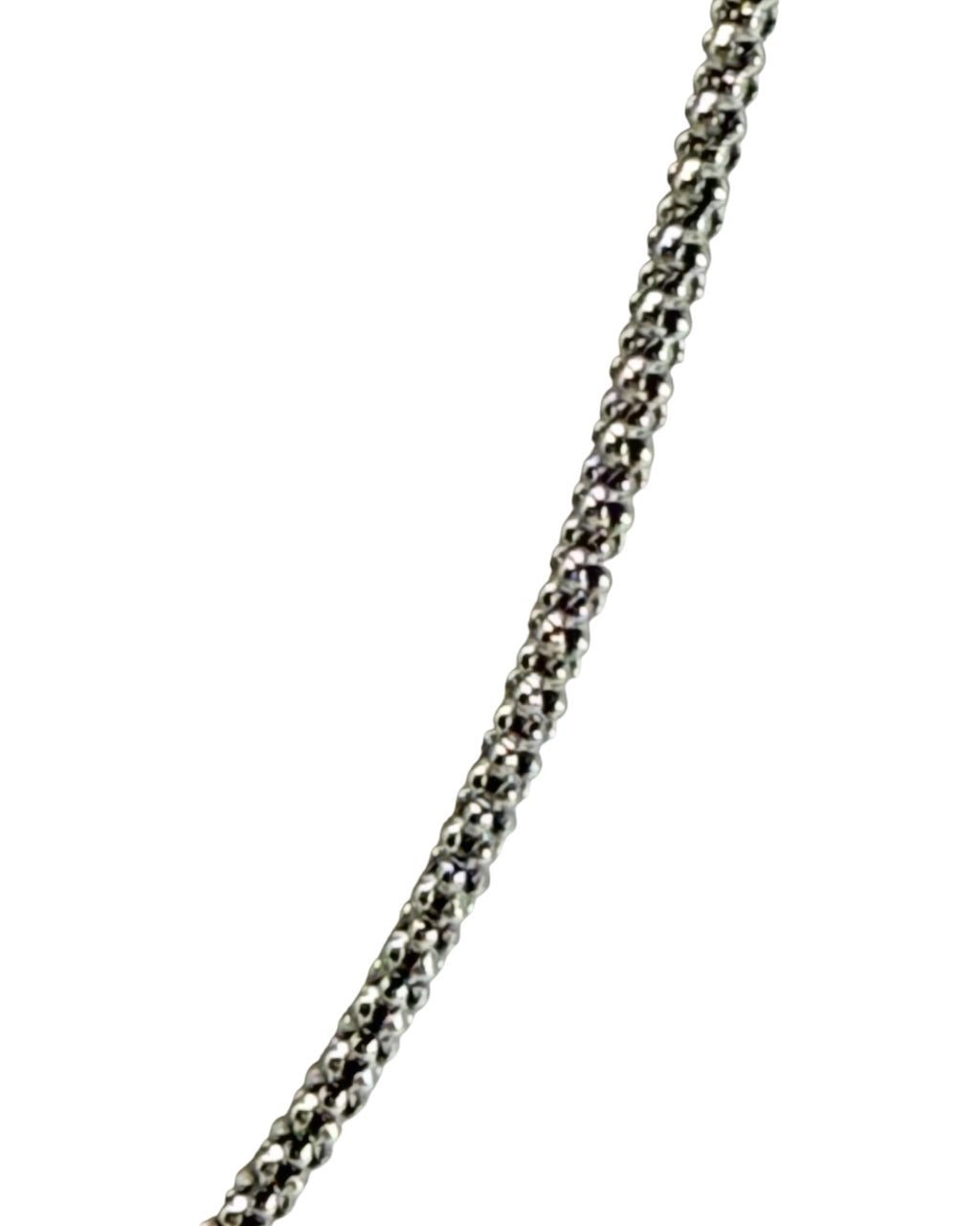 Italian Made Sterling Silver 18” Popcorn Chain - Estate Sale (Great Condition)