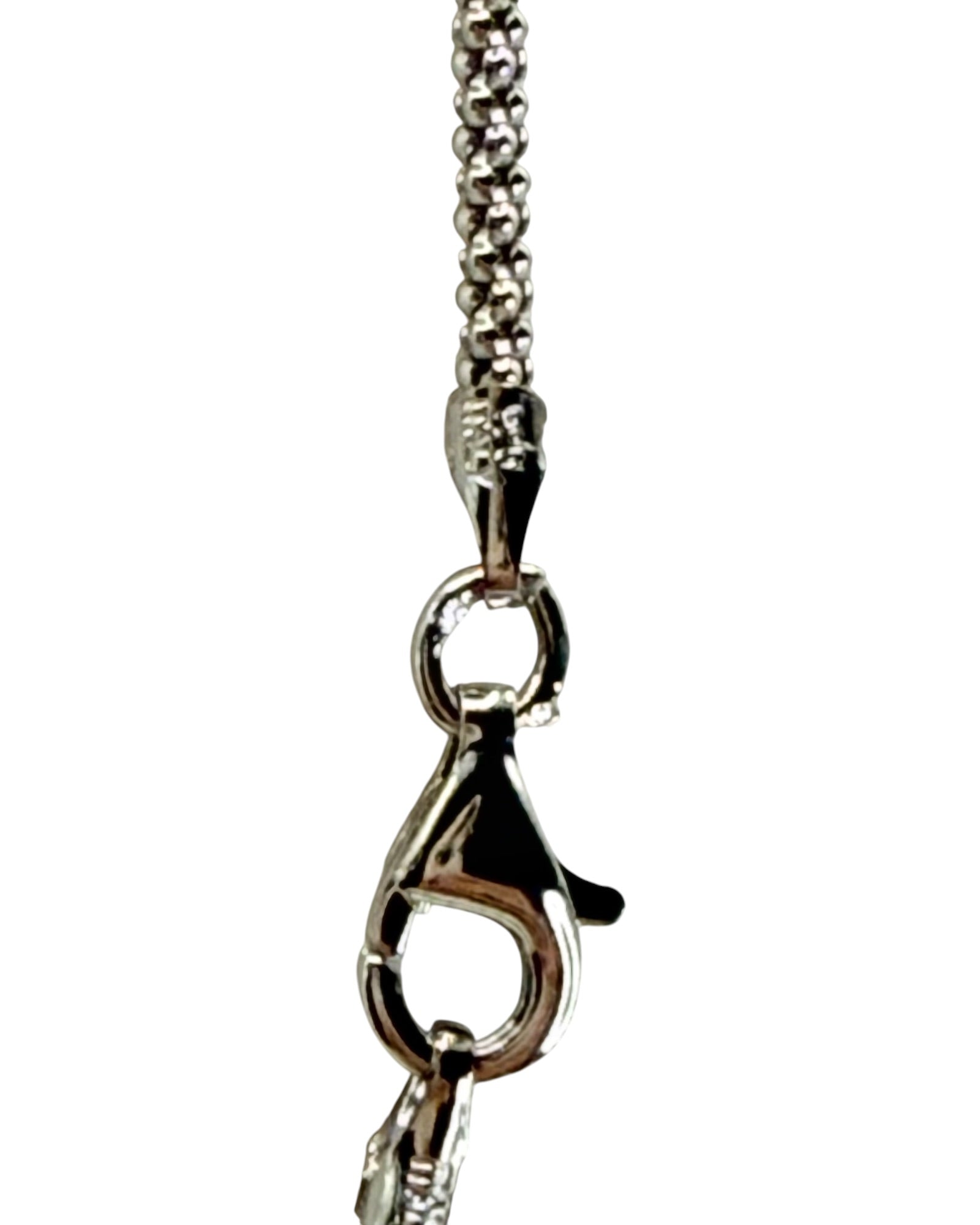 Italian Made Sterling Silver 18” Popcorn Chain - Estate Sale (Great Condition)
