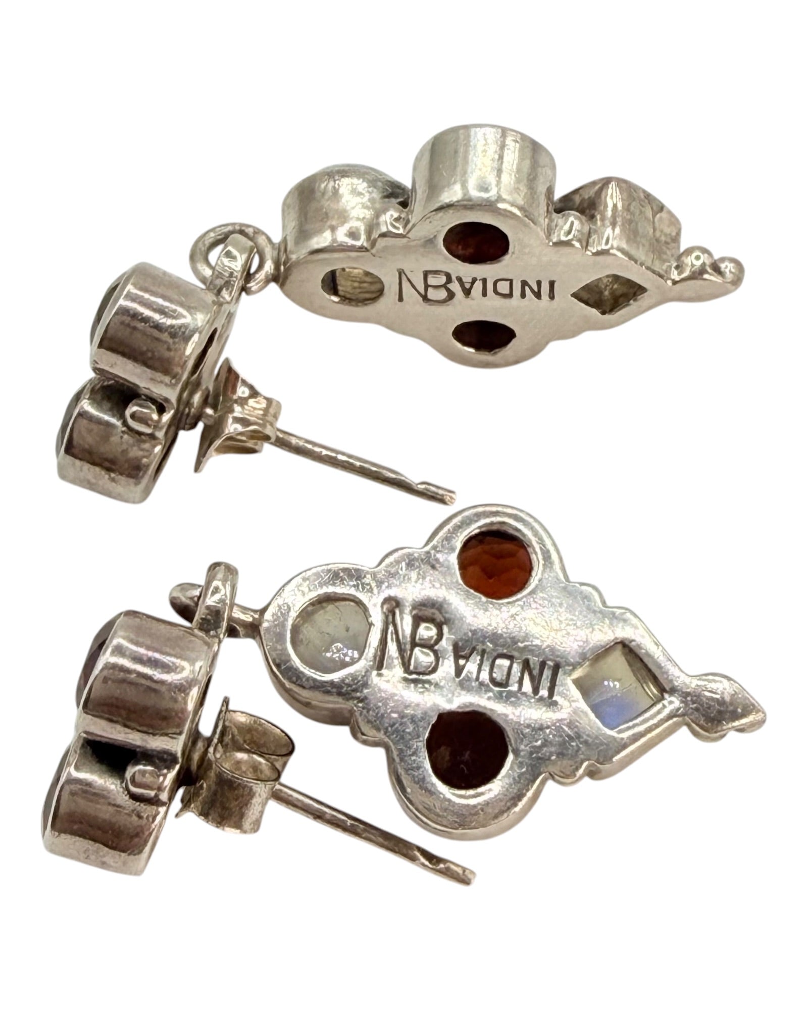 Nicky Butler Sterling Silver 16” Moonstone and Garnet Jewelry Set - Estate Sale (Great Condition)