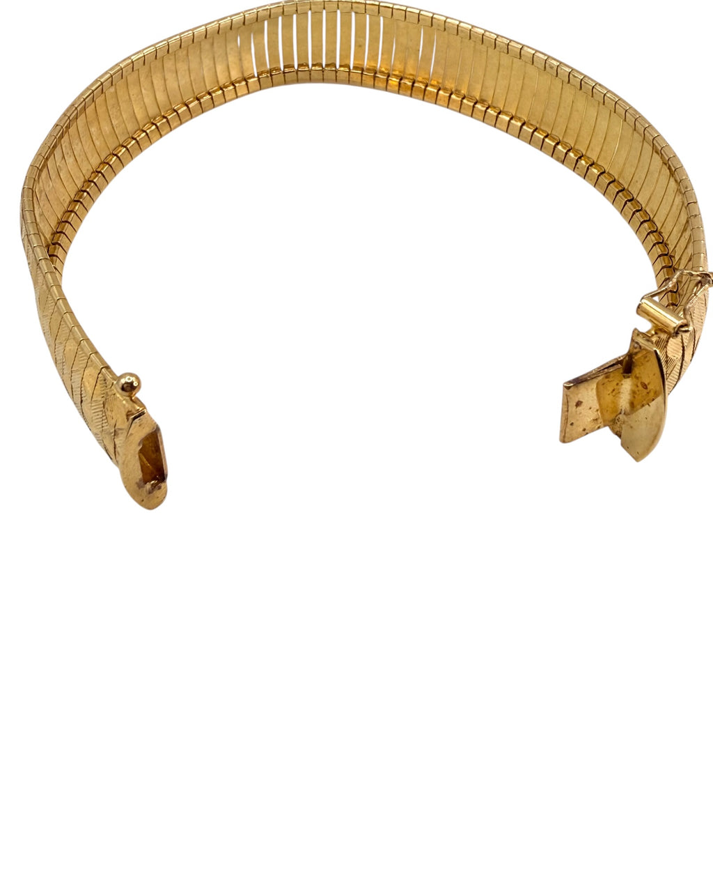 Lirm Italy Sterling Silver Vermeil Checkerboard Design Bracelet - Estate Sale (Great Condition)
