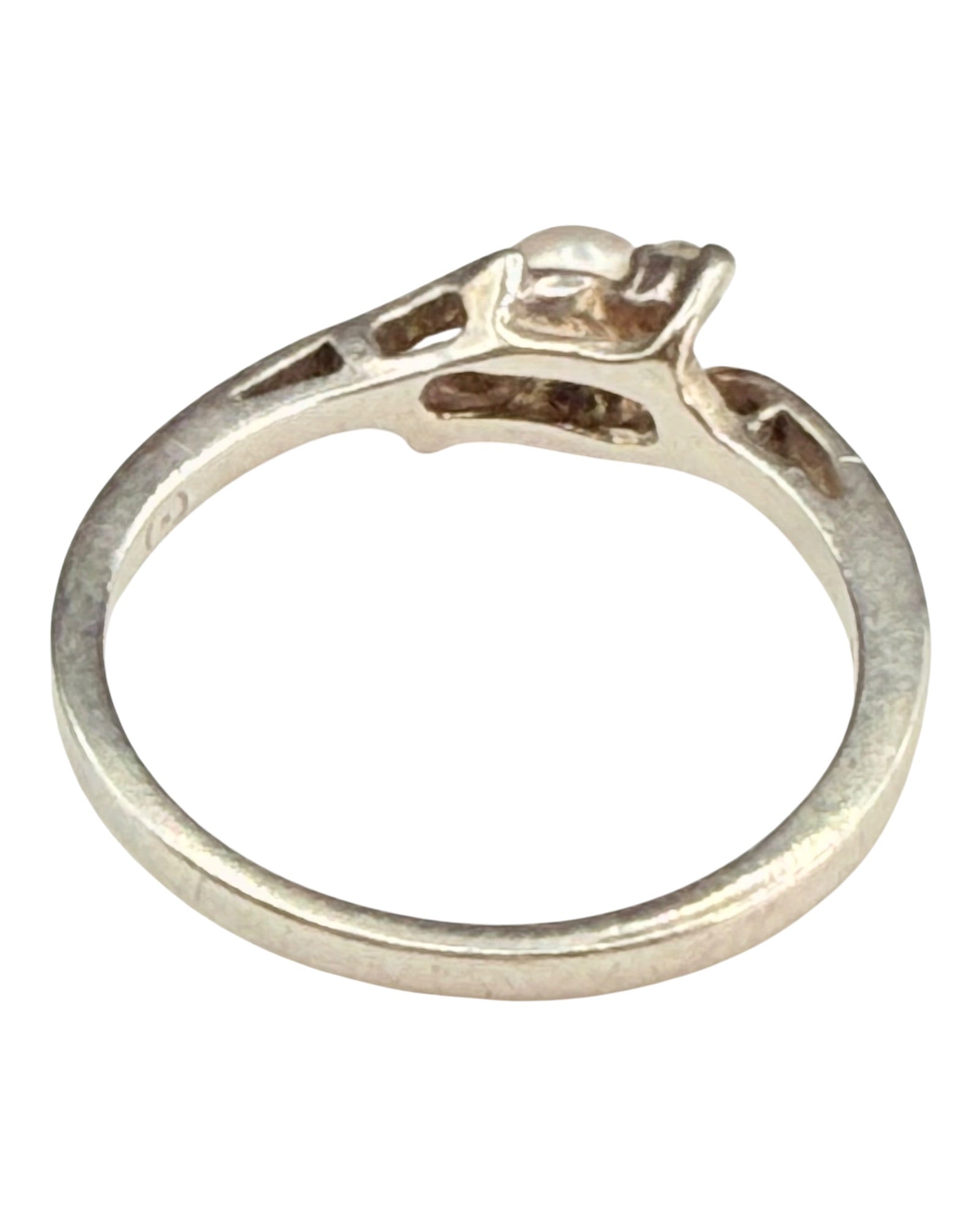 Sterling Silver Pearl Ring - Estate Sale (Great Condition)