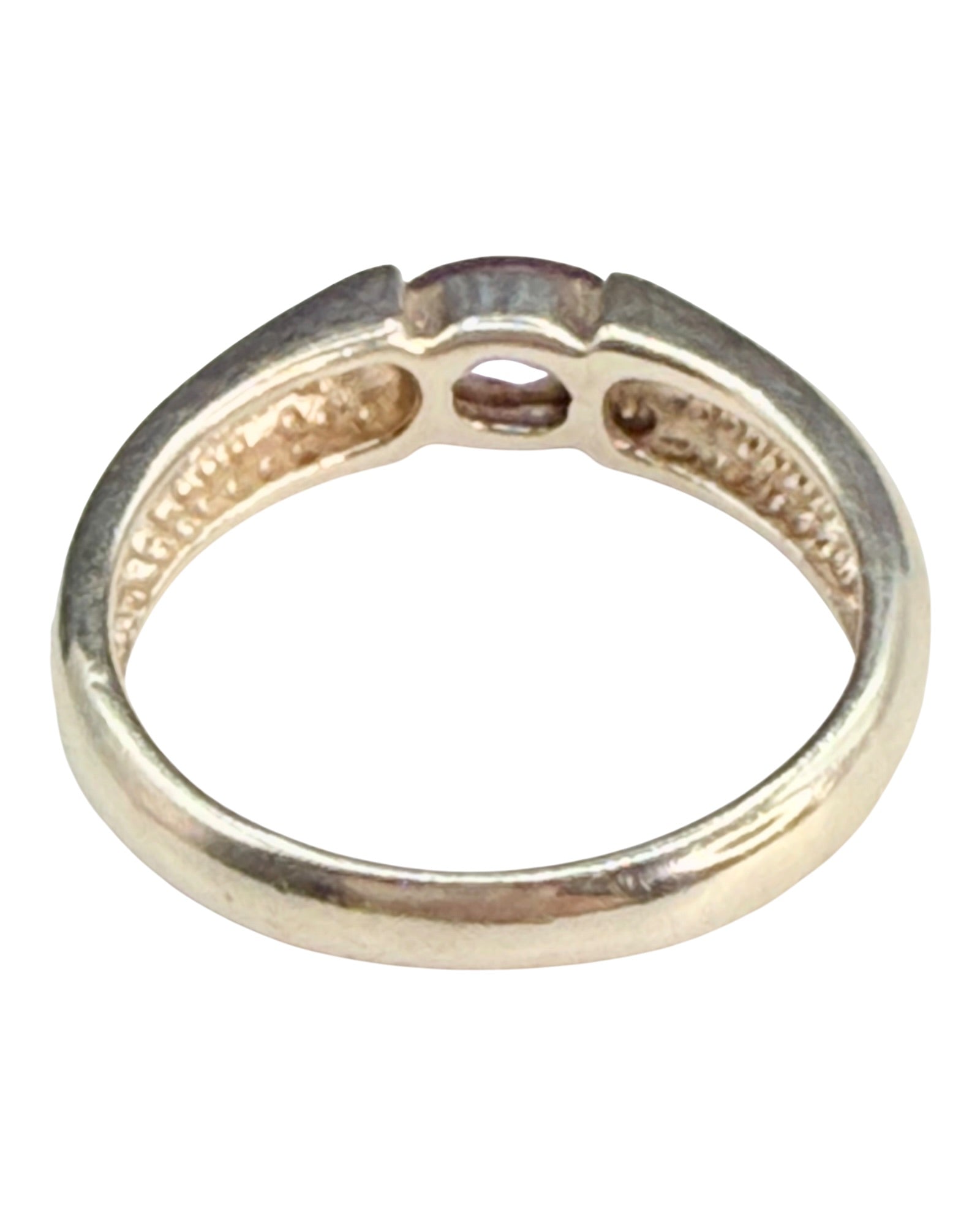 Sterling Silver Amethyst Gemstone Ring