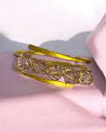Pink Crystal Triple Wrap Wire Wrapped Ring (Size 8.5)