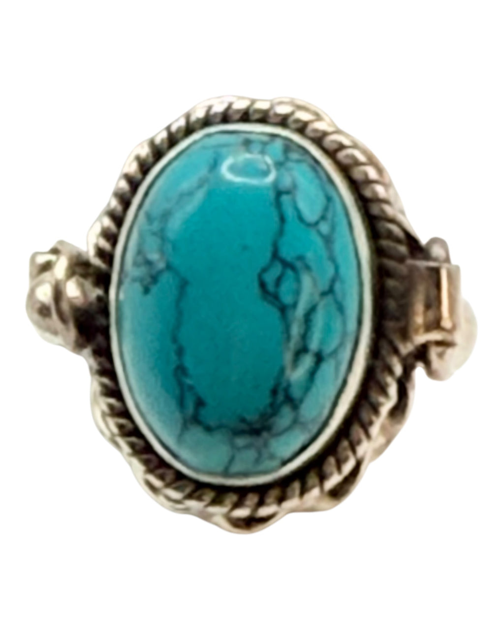 Sterling Silver Turquoise Poison Ring