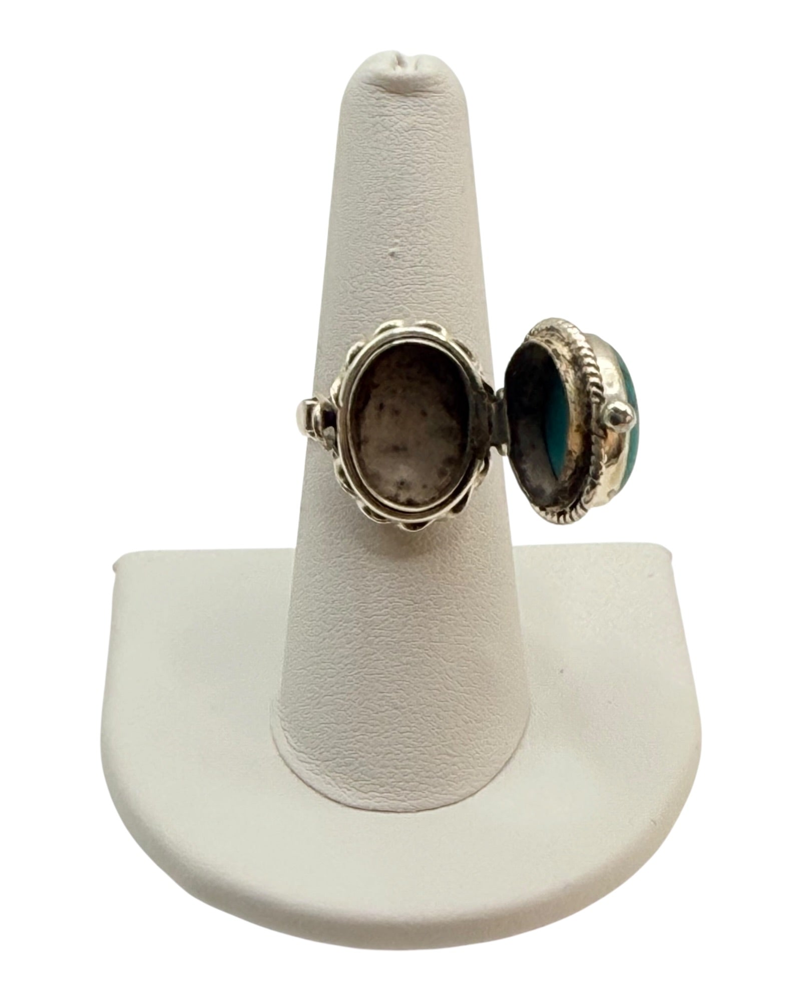 Sterling Silver Turquoise Poison Ring
