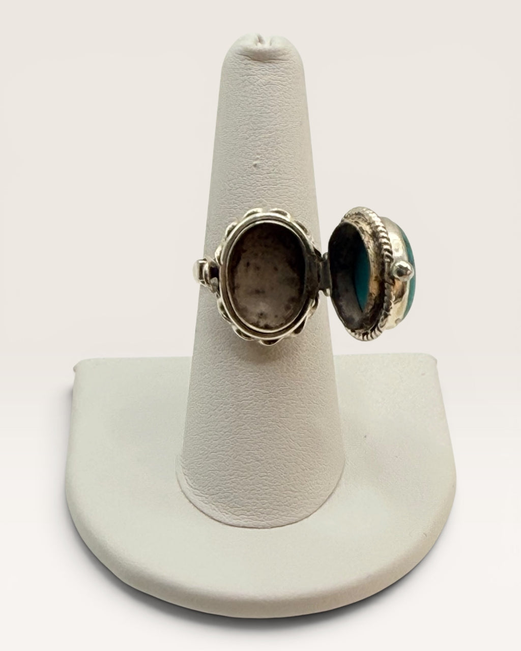 Sterling Silver Turquoise Poison Ring