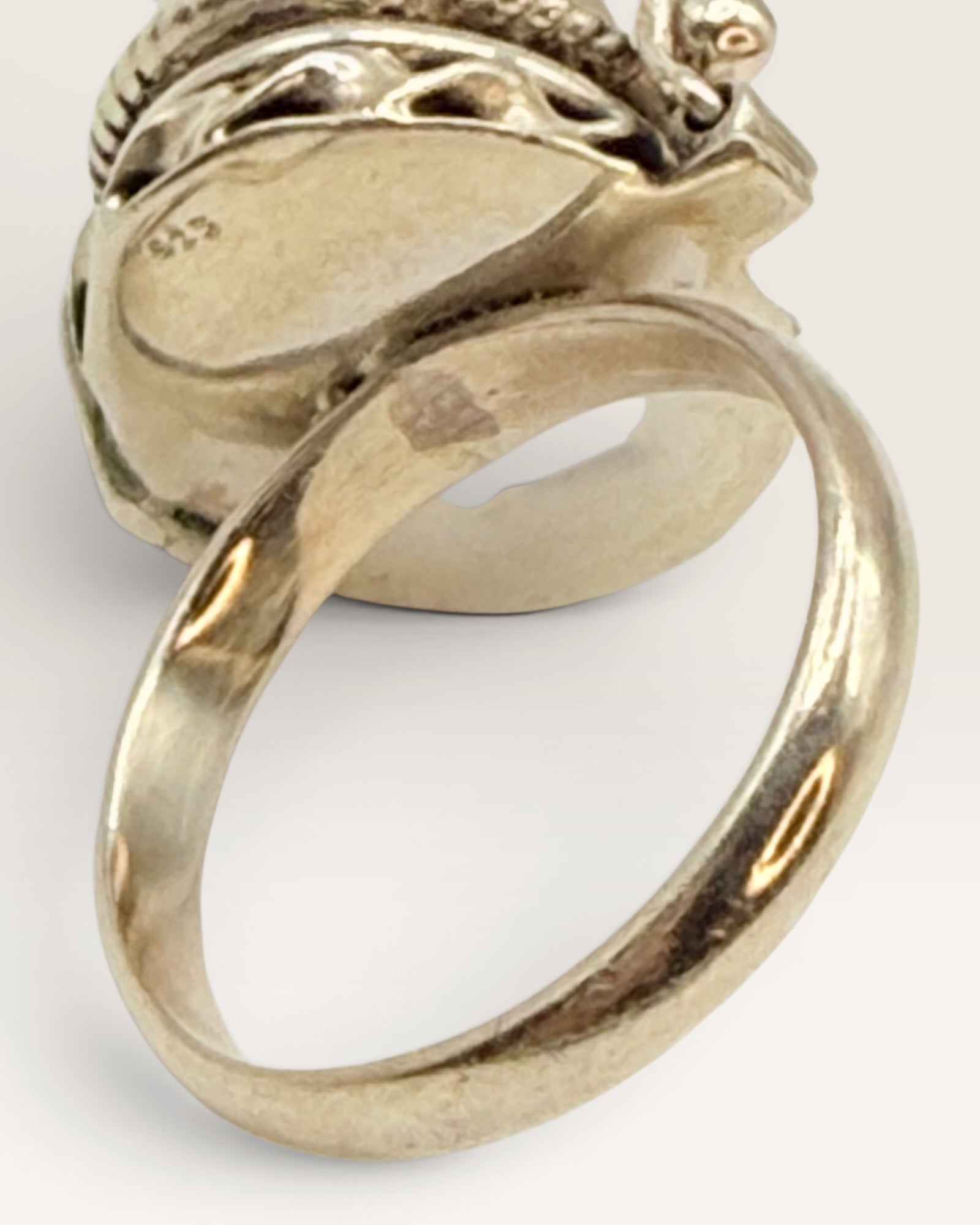 Sterling Silver Turquoise Poison Ring