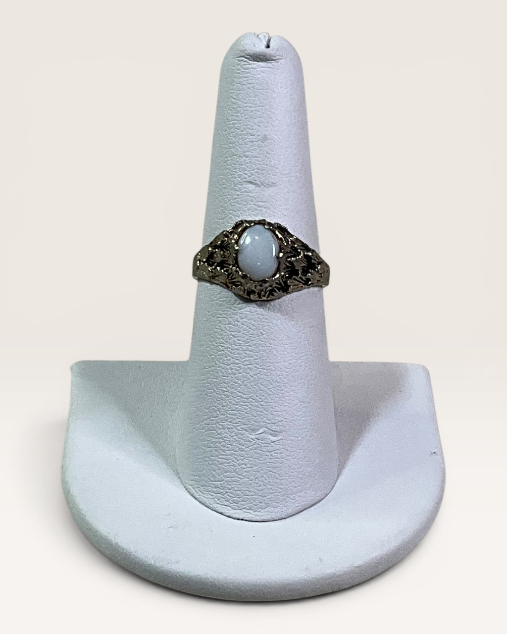 Vintage ESPO Cocktail Ring Featuring a White Opal - Estate Sale (Great Condition)