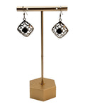 Sterling Silver Black Onyx Dangle Earrings