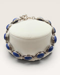 Carolyn Pollack Sterling Silver Lapis Lazuli Reversible Relios Bracelet - Estate Sale (Great Condition)