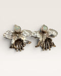 Sterling Silver Carol Felley Southwest Opal Lotus Flower Stud Earrings