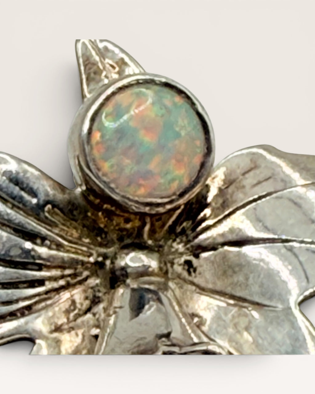 Sterling Silver Carol Felley Southwest Opal Lotus Flower Stud Earrings