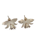 Sterling Silver Carol Felley Southwest Opal Lotus Flower Stud Earrings
