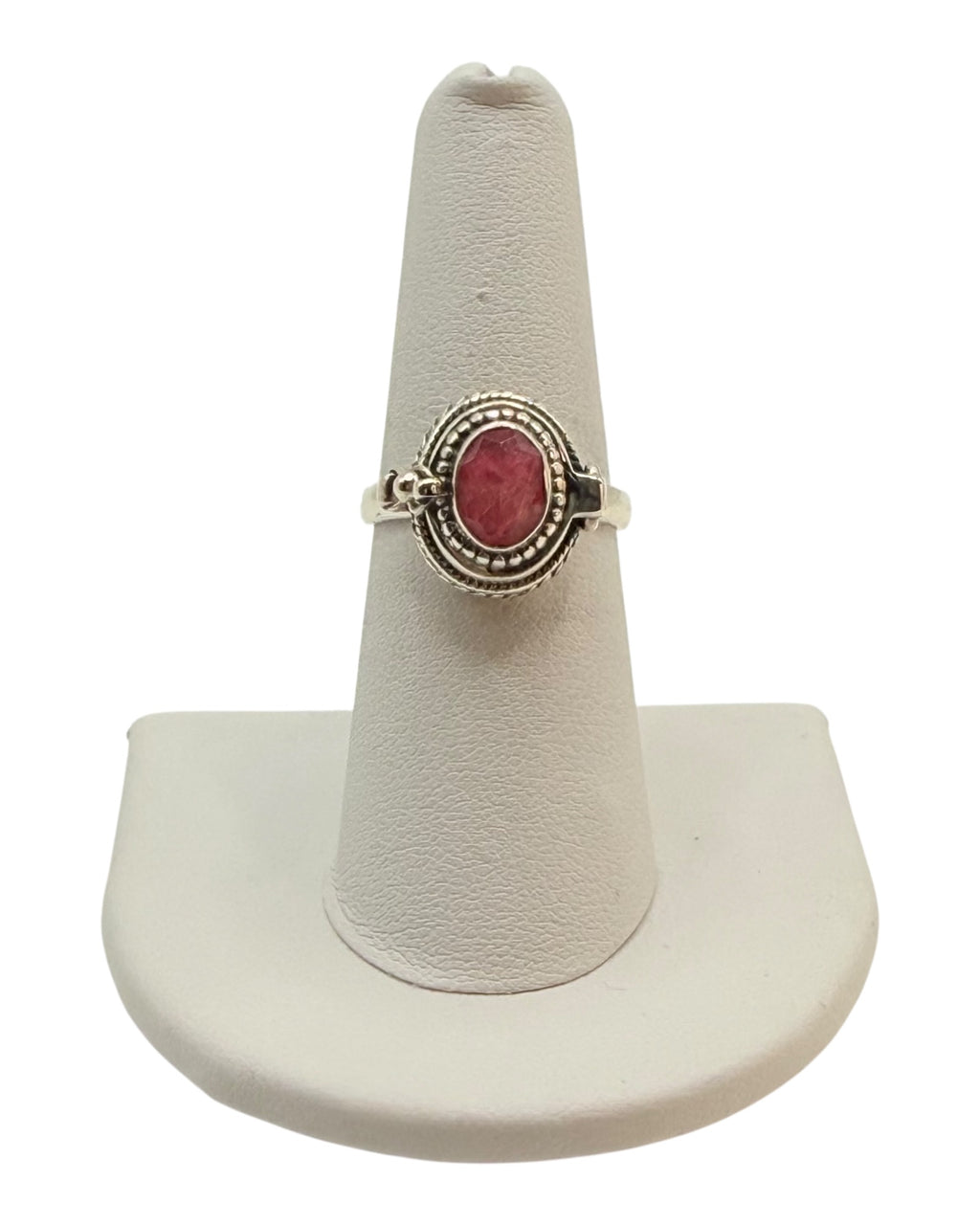 Sterling Silver Ruby Poison Gemstone Ring