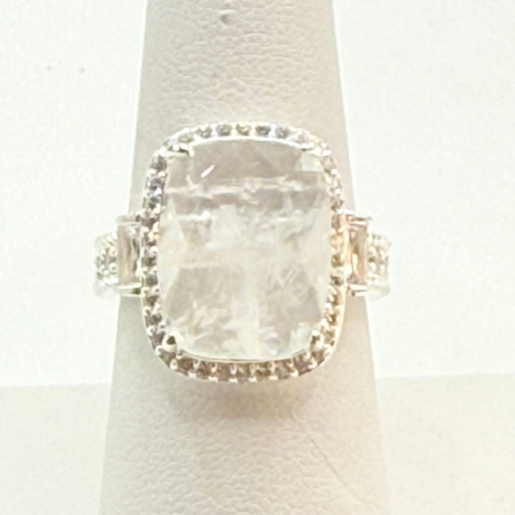 New in Box |Traveller Resort Wear Ring from the Bomb Party | Lab Created White Quartz Ring