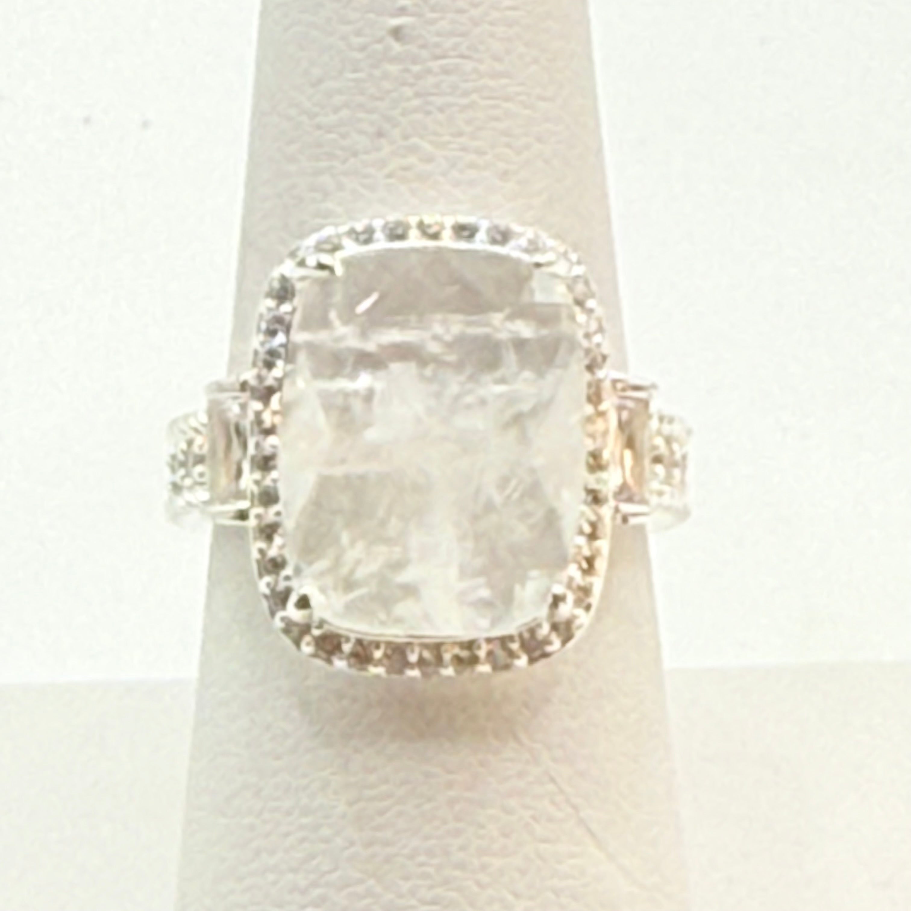 New in Box |Traveller Resort Wear Ring from the Bomb Party | Lab Created White Quartz Ring