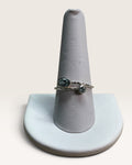 Sterling Silver Natural Blue Topaz Gemstone Ring